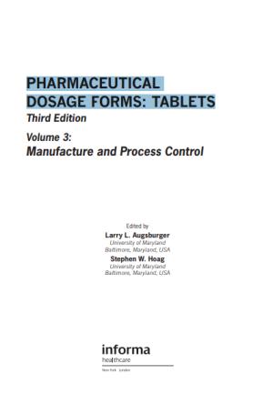 PHARMACEUTICAL DOSAGE FORMS: TABLETS