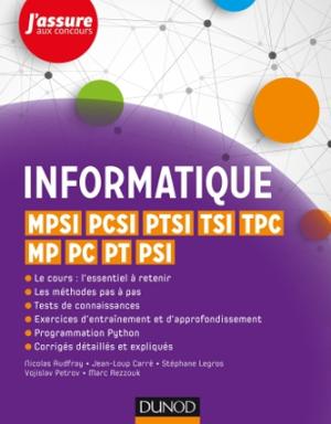 Informatique - MPSI, PCSI, PTSI, TSI, TPC, MP, PC, PT, PSI